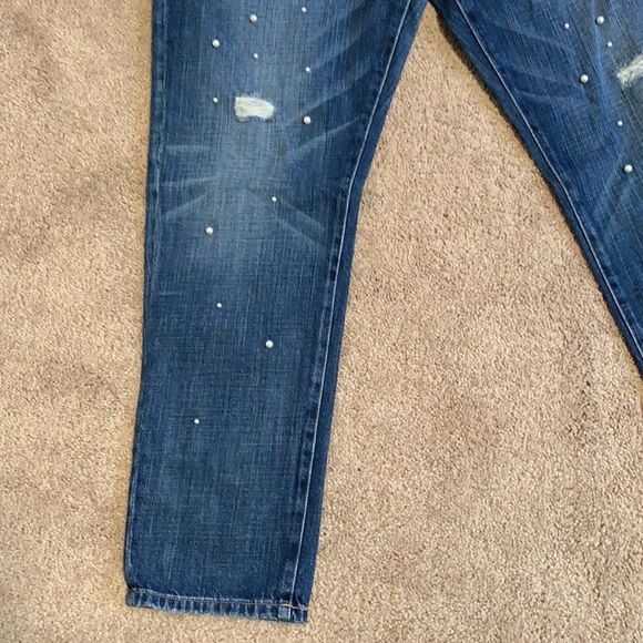 Current Elliot Denim & Pearl Boyfriend Jeans Womens Sz 32 - Picture 10 of 12